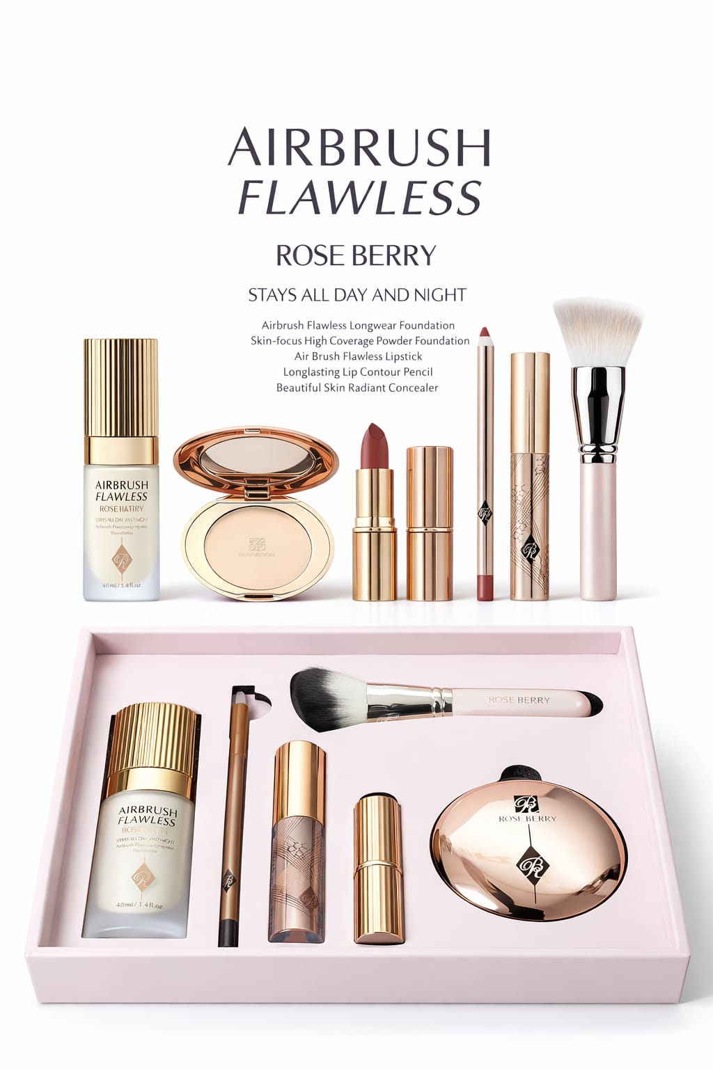Set Luxury Rose Berry