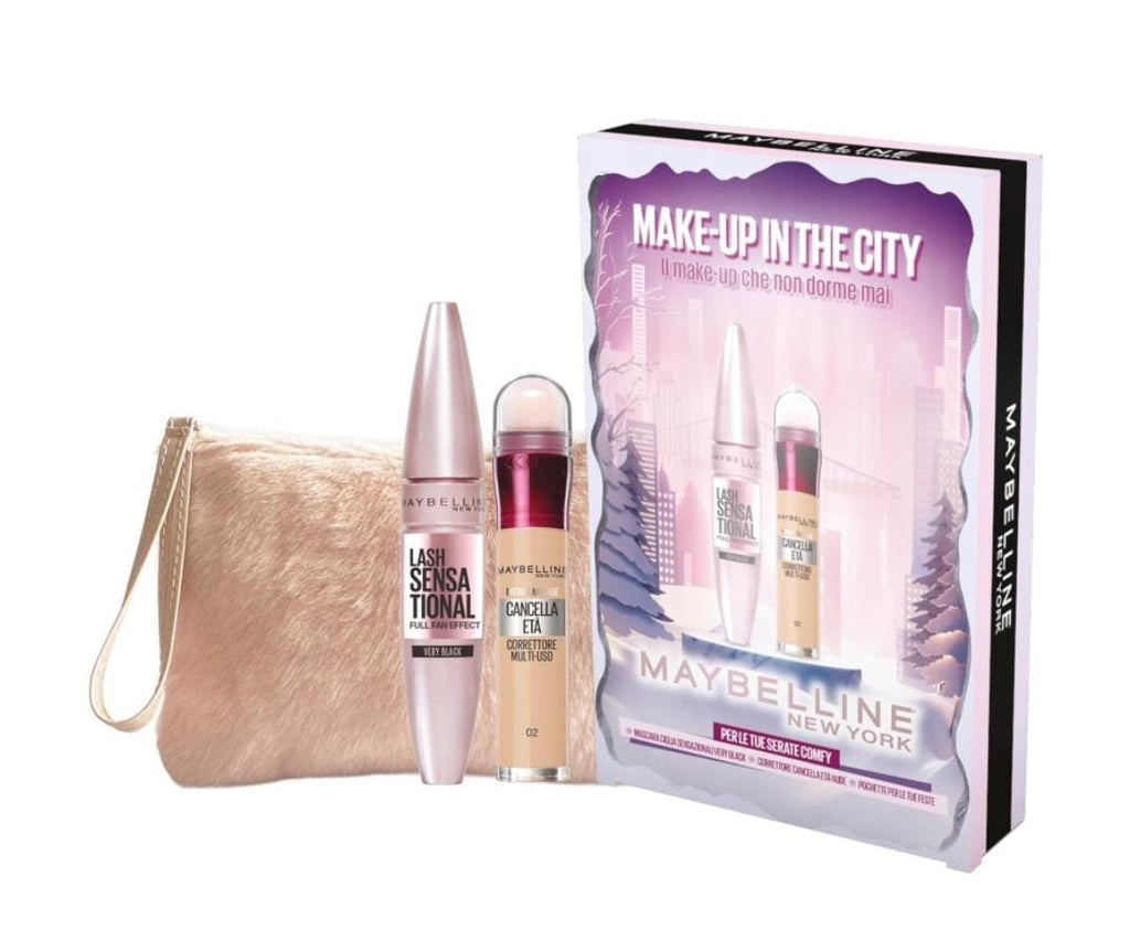 Cofanetto make up in the city Mascara Ciglia Sensazionali + Correttore Cancella età 01 nude