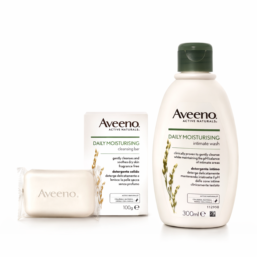 Aveeno Daily Moisturising – Detergente Intimo + Sapone Delicato Idratante