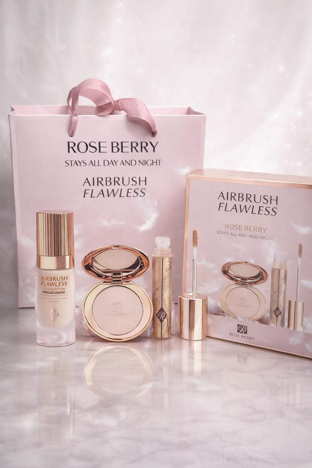 🌸 ROSE BERRY – Airbrush Flawless Set