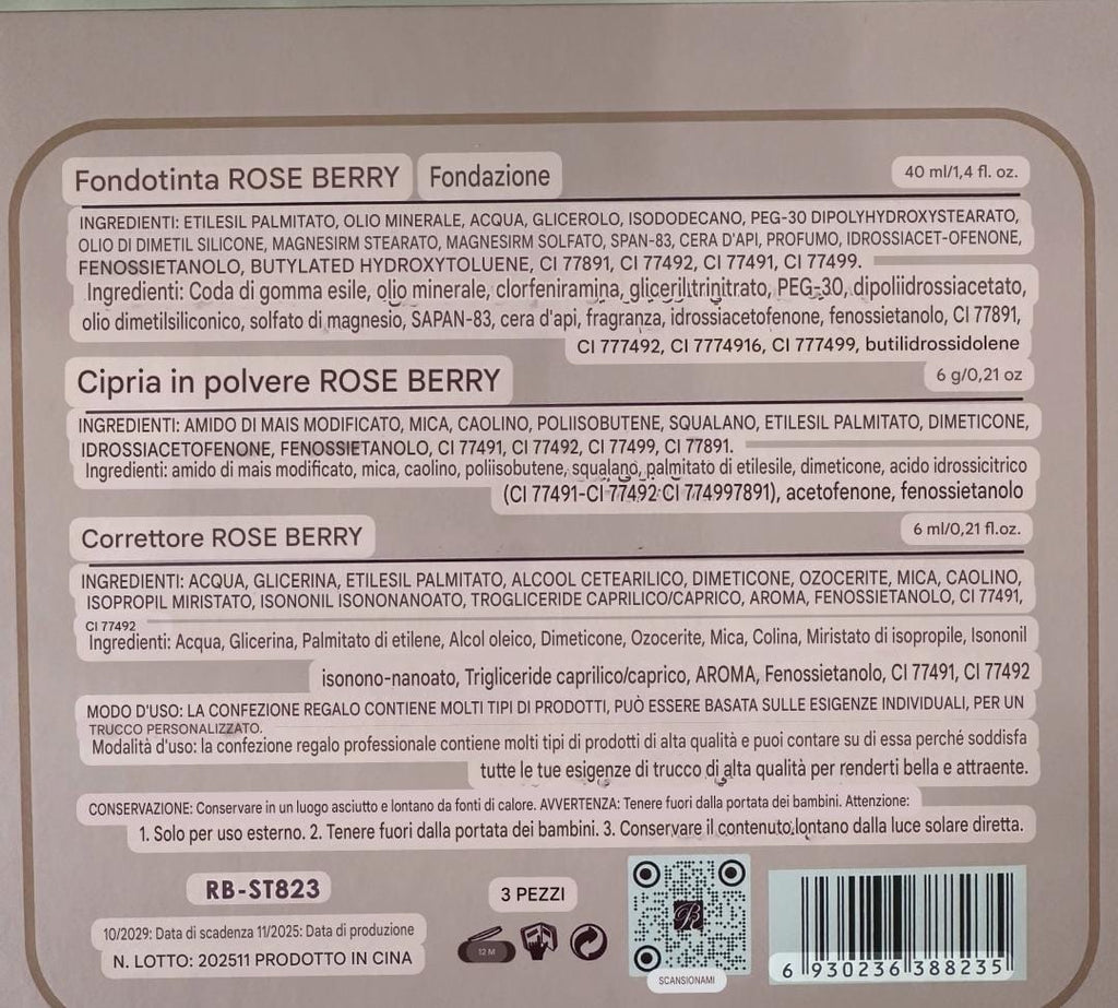🌸 ROSE BERRY – Airbrush Flawless Set