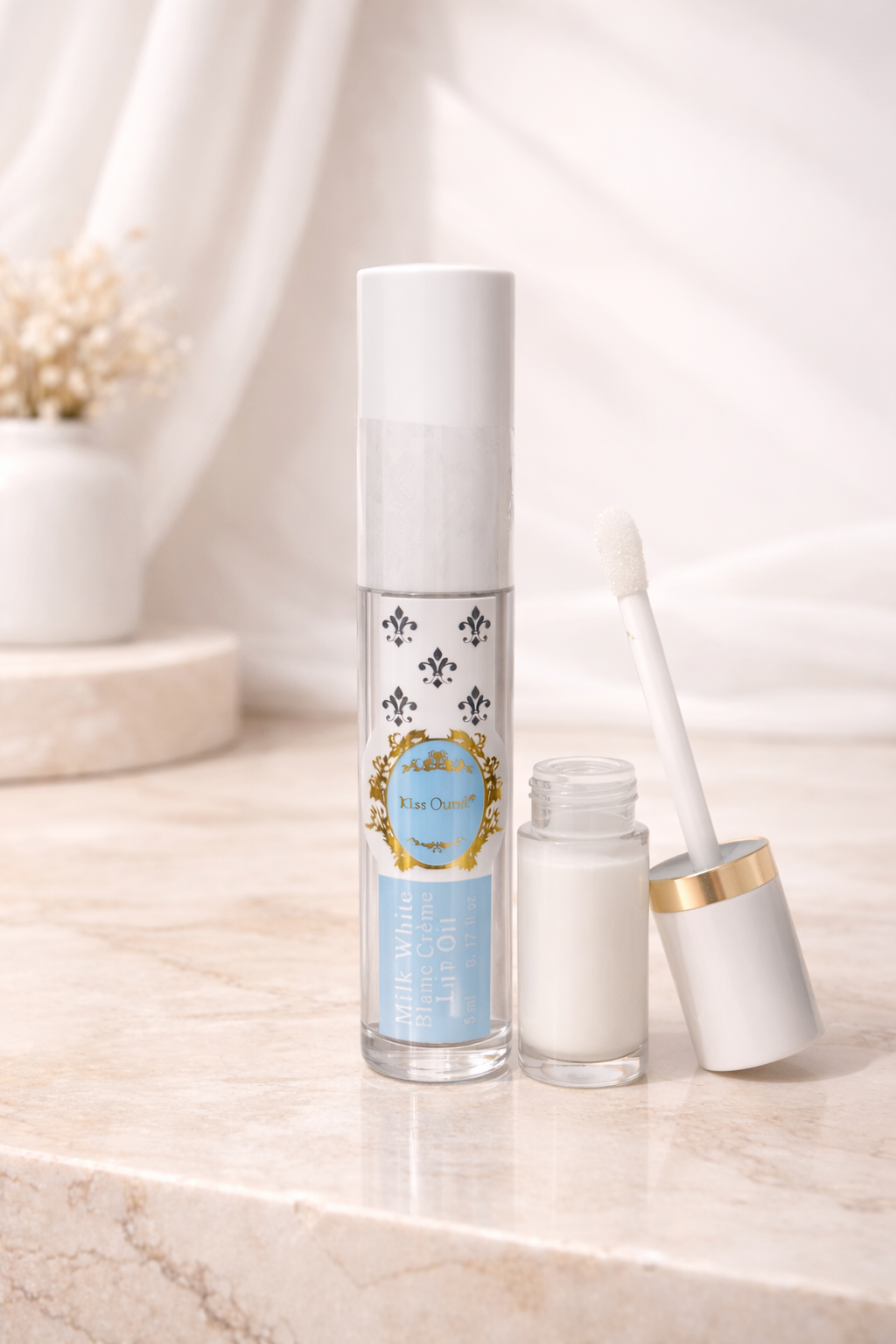 Lip Oil Bianco Latte – Miele & Acido Ialuronico