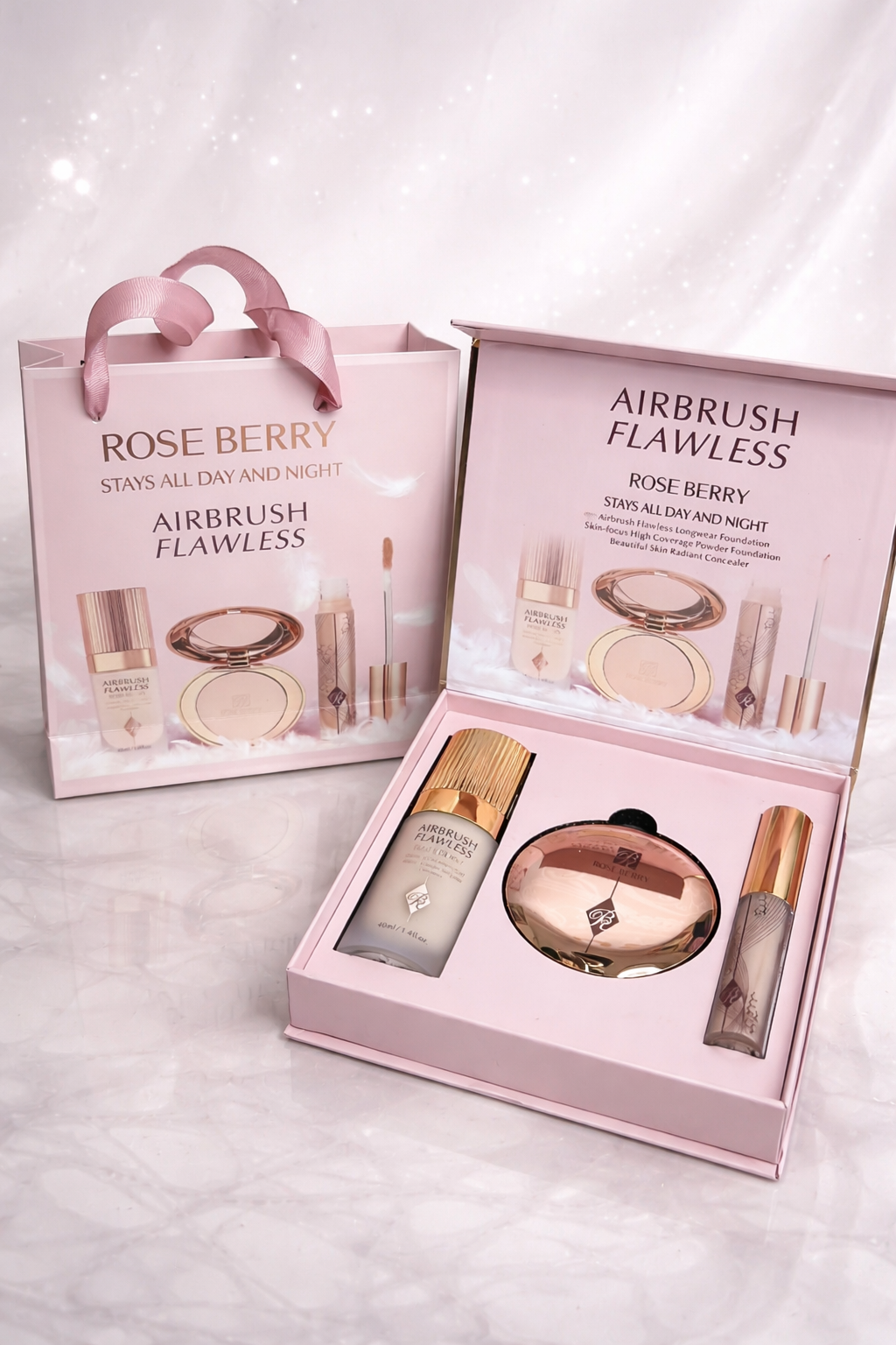🌸 ROSE BERRY – Airbrush Flawless Set