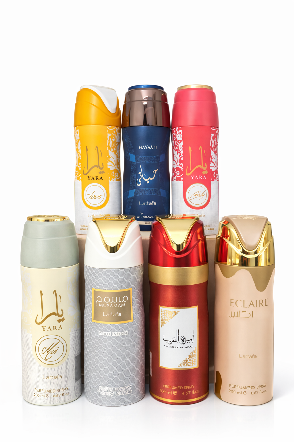BOX DI 7 Deodoranti Corpo Profumati – Fragranze Arabe